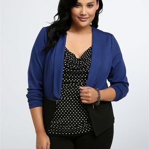 Torrid COLOR BLOCK SHAWL COLLAR BLAZER sz 1X